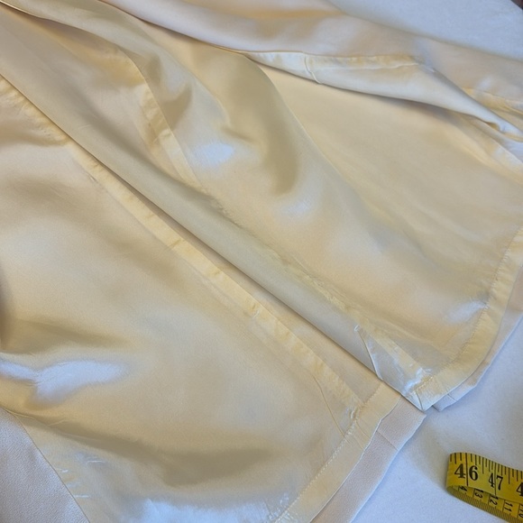 Papell Boutique Evening dress floor length short sleeves lined long slit Size 8P - Picture 7 of 16